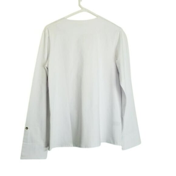 Ambernoon Womens Long-Sleeve White Top With UV Protection Size L Made In USA - Picture 2 of 12